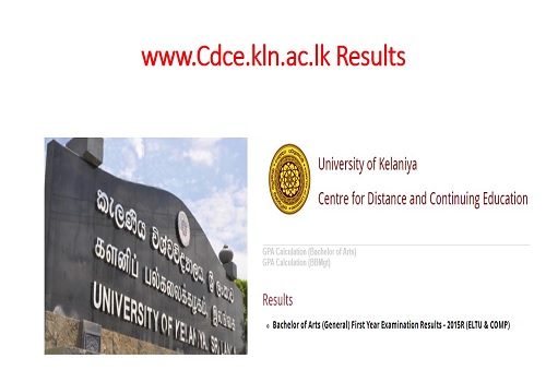 www.cdce.kln.ac.lk Results 2022-Date Sri Lanka University of Kelaniya Results @extexams.kln.ac.lk