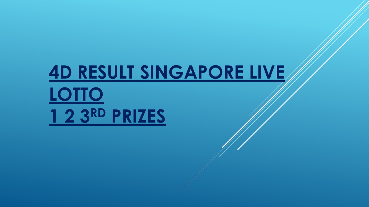 4d result singapore