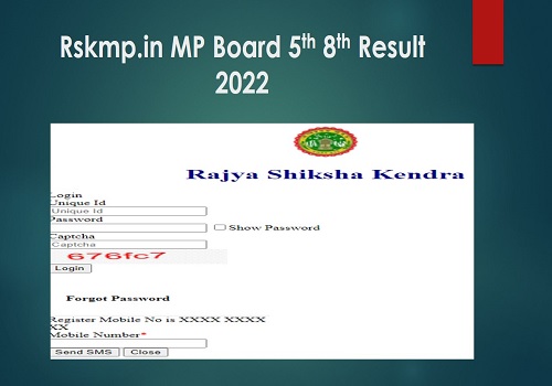 ww.rskmp.in MP Board 8th 5th Result 2022-OUT Now| MPBSE Download Class 5th 8th Marksheet