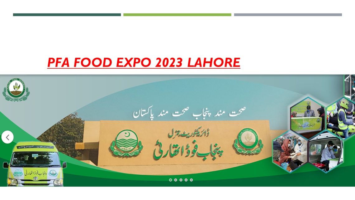 PFA Food Expo 2023 Lahore (10 Feb12)PFAFE Expo Centre Exhibitor List Pak