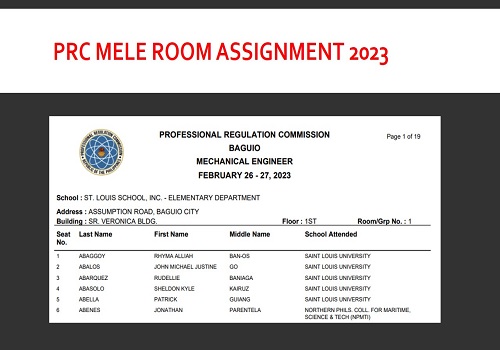 room assignment august 2023 mechanical engineering