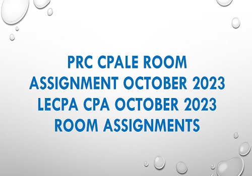 room assignment for cpale october 2023