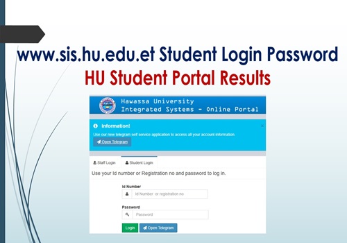 Link-www.sis.hu.edu.et Student Login Password Result| Hawassa ...