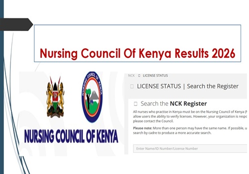 Nursing Council Of Kenya Results 2026| NCK Exam Results Portal License ...