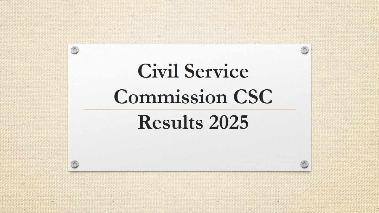 Civil Service Commission CSC Results 2025 Philippines August CSE Exam