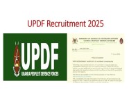 UPDF Recruitment 2025 Uganda Application Form Requirements Dates Www 