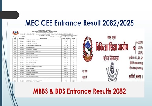 Link-MEC Entrance Exam Result 2082| CEE Entrance Result 2025/2082 ...